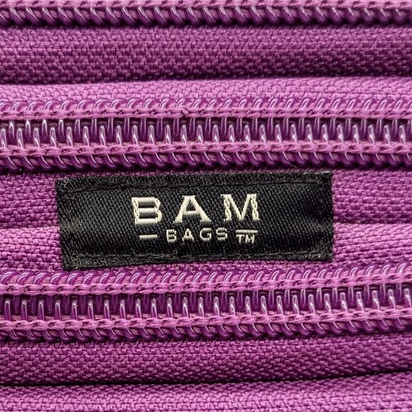 Bam Bags Purple Original Zipper Handbag - Picture 3 of 9